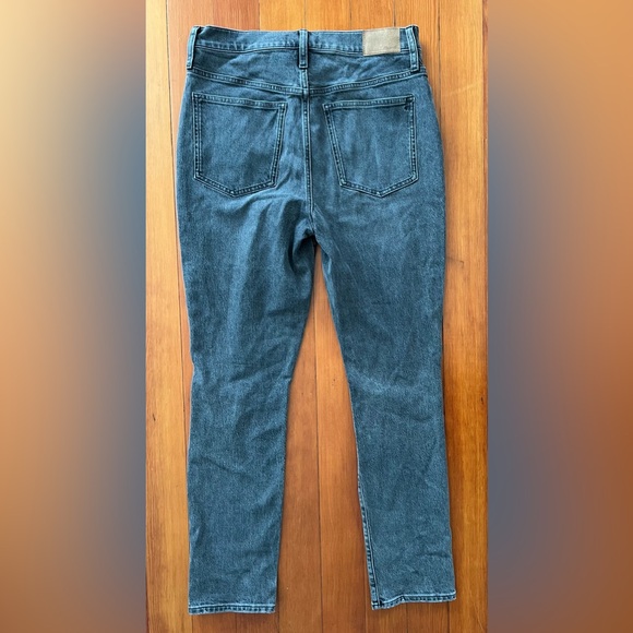 NWOT Madewell Perfect Vintage Jean - Bartlett Wash: Ripped Edition 30 Gray Black - Picture 8 of 9